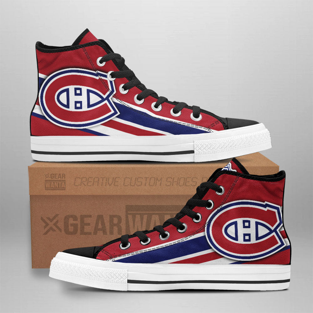 Montreal Canadiens High Top Shoes Custom Sneakers Grabiiva