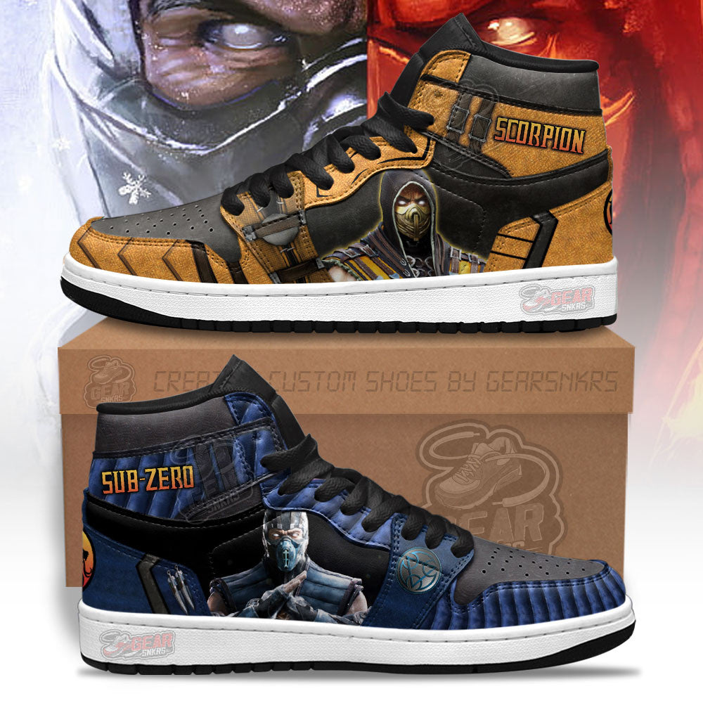 Mortal Kombat J1 Sneakers Scorpion vs Sub-Zero Fight  Grabiiva