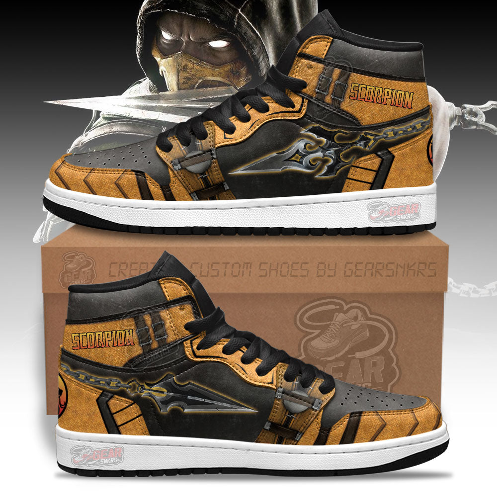 Mortal Kombat Sneakers Scorpion Kunai  Grabiiva