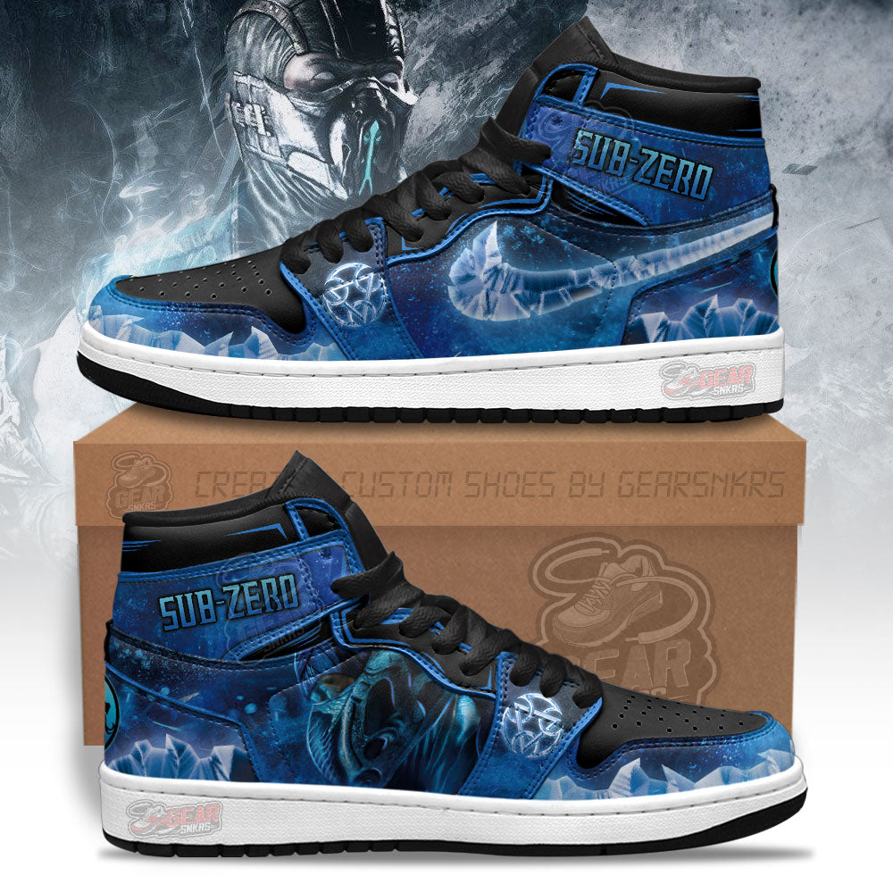 Mortal Kombat Sneakers Sub-zero Ice Style  Grabiiva