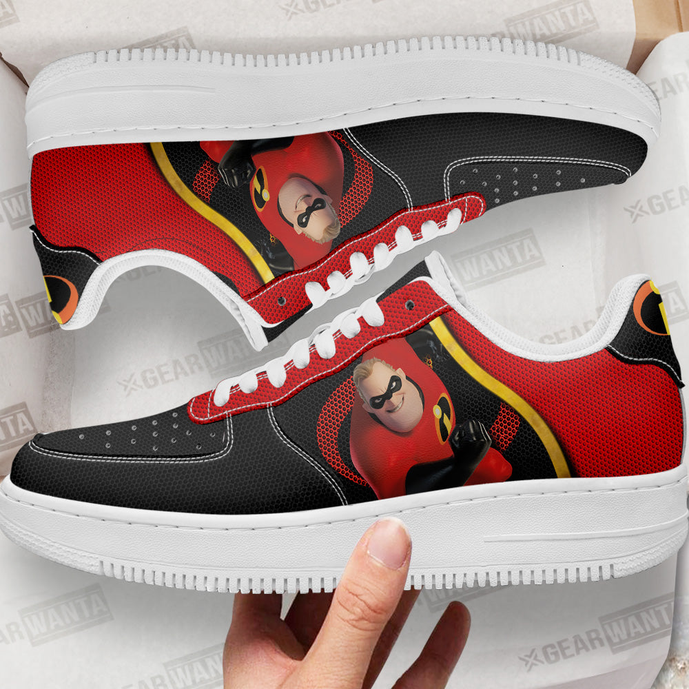 Mr. Incredible Air Sneakers Custom Incredible Family Cartoon Shoes Grabiiva