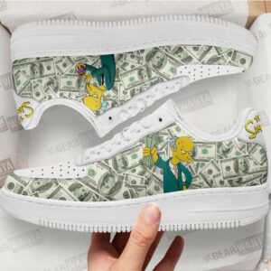 Mr.Burns Air Sneakers Custom Simpson Cartoon Shoes Grabiiva