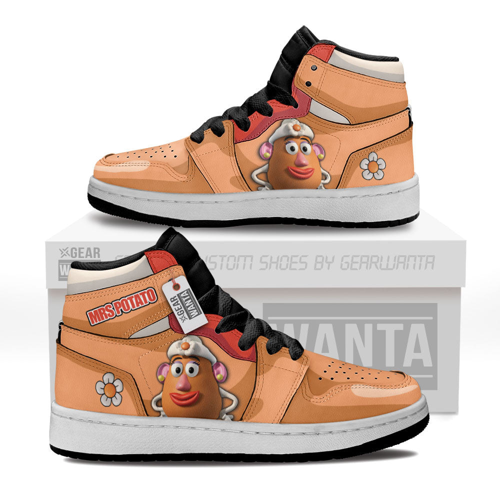 Mrs Potato Kids Shoes Custom Sneakers For Kid Grabiiva