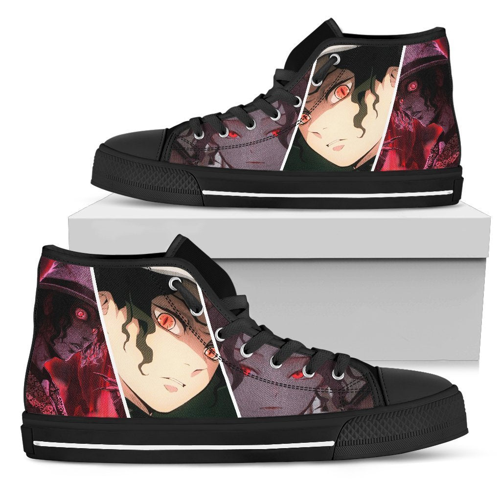 Muzan Sneakers Demon Slayer High Top Shoes Anime Fan MN19 Grabiiva