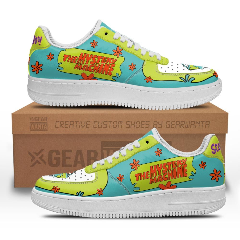 Mystery Machine Air Sneakers Custom For Scooby-Doo Fans Grabiiva