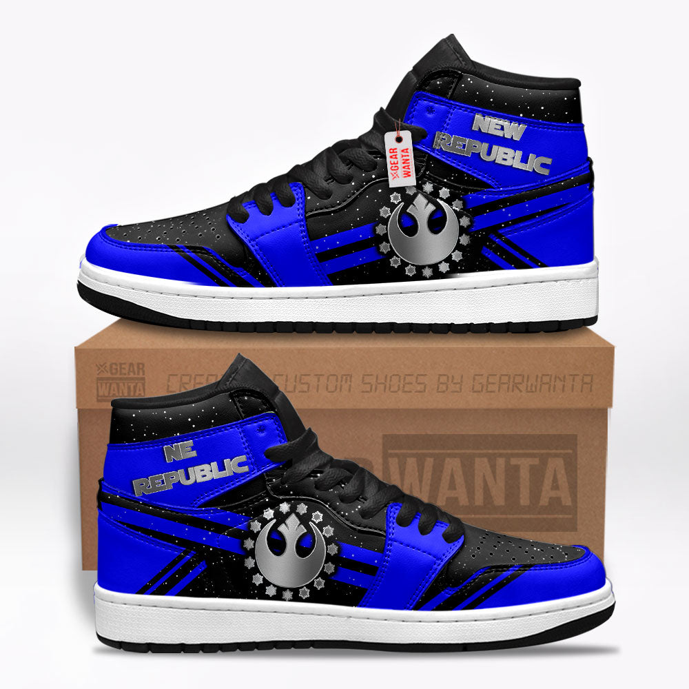 New Republic Star Wars Symbols J1s Sneakers Custom For Fans TT20  Grabiiva