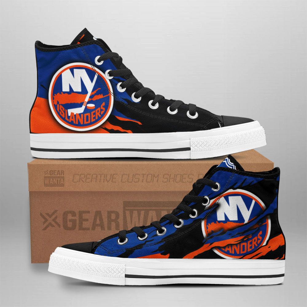New York Islanders High Top Shoes Custom For Fans Grabiiva