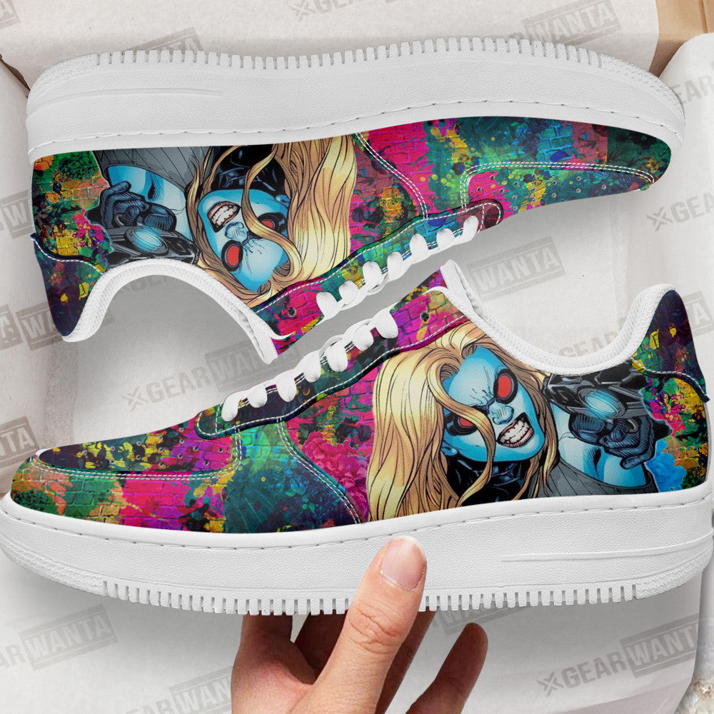 Nora Fries Mrs Freeze Air Sneakers Custom For Fans Grabiiva