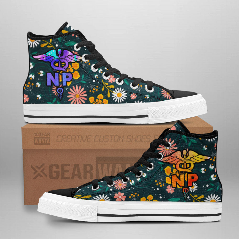 NP Nurse High Top Shoes Custom Grabiiva
