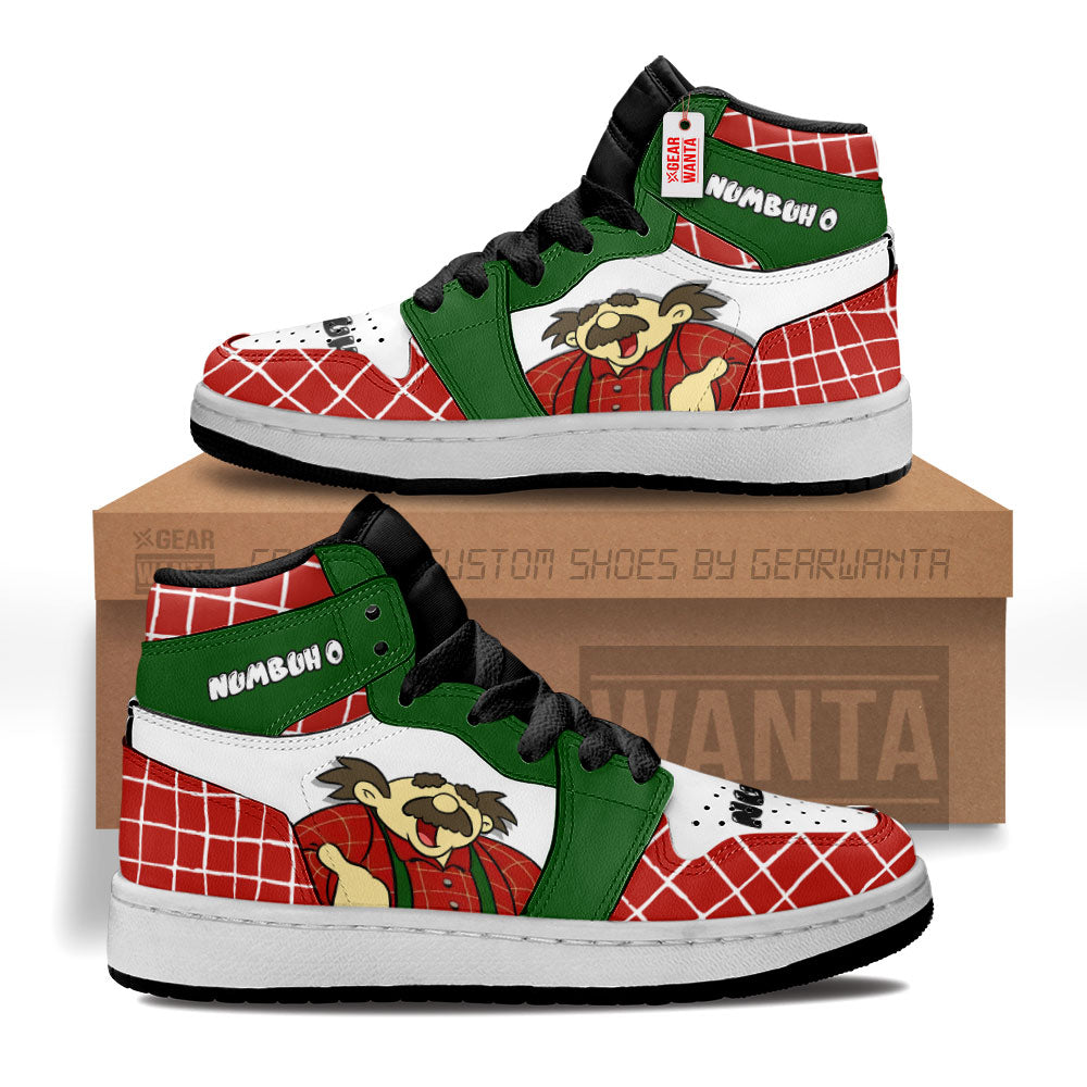Numbuh 0 Codename Kids Next Door Kid J1s Sneakers Custom For Kids Grabiiva