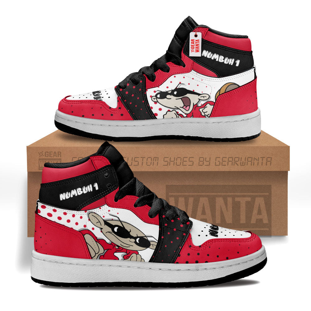 Numbuh 1 Codename Kids Next Door Kid J1s Sneakers Custom For Kids Grabiiva