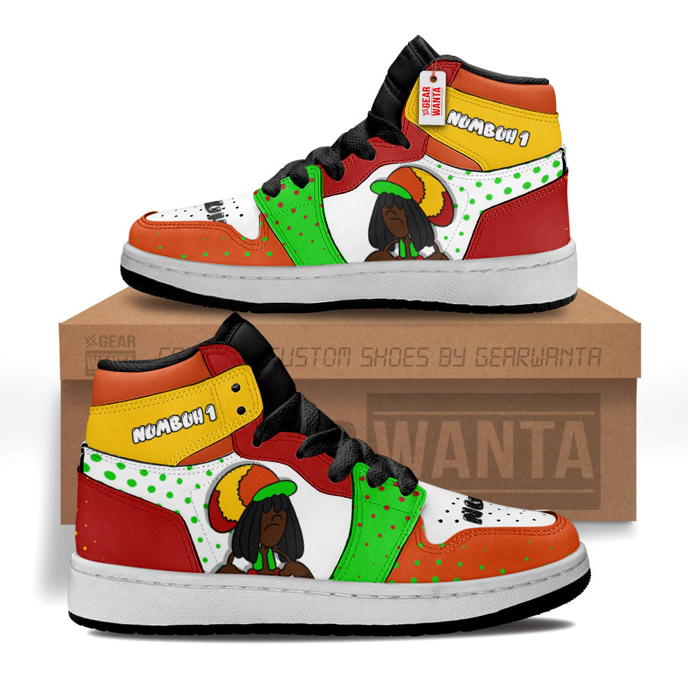 Numbuh 1-Love Codename Kids Next Door Kid J1s Sneakers Custom For Kids Grabiiva