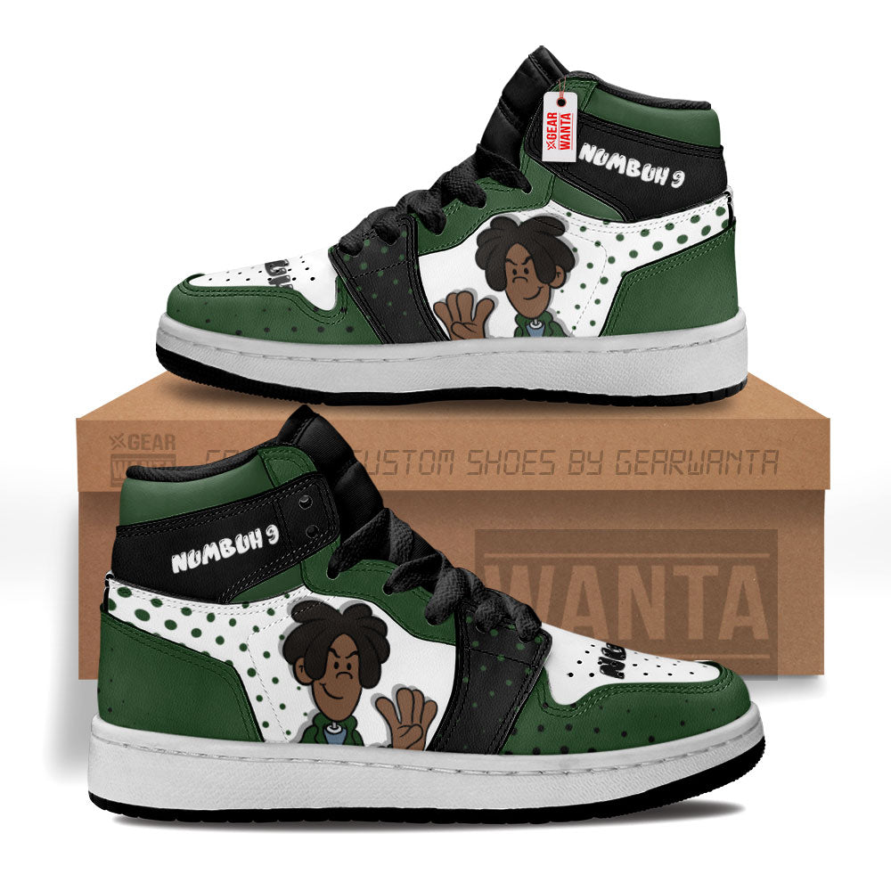 Numbuh 9 Codename Kids Next Door Kid J1s Sneakers Custom For Kids Grabiiva