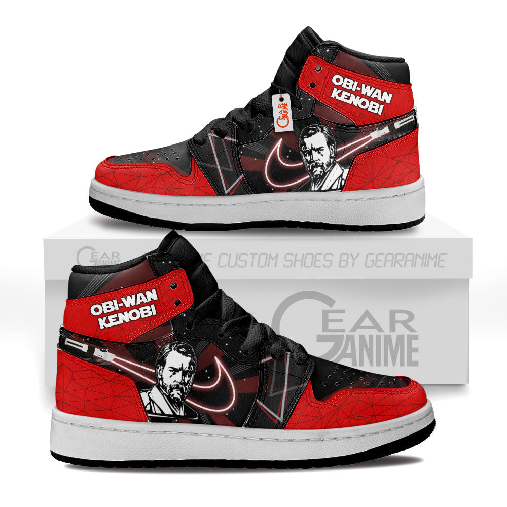 Obi-Wan Kenobi Kids J1s Sneakers Custom Kid J1s Sneakers Grabiiva