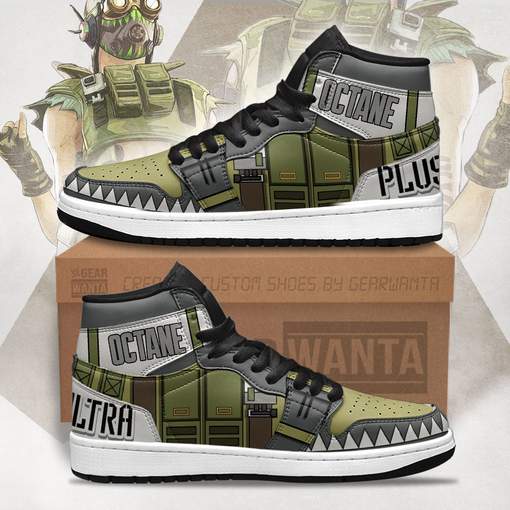 Octane Apex Legends Sneakers Custom Uniform Shoes  Grabiiva