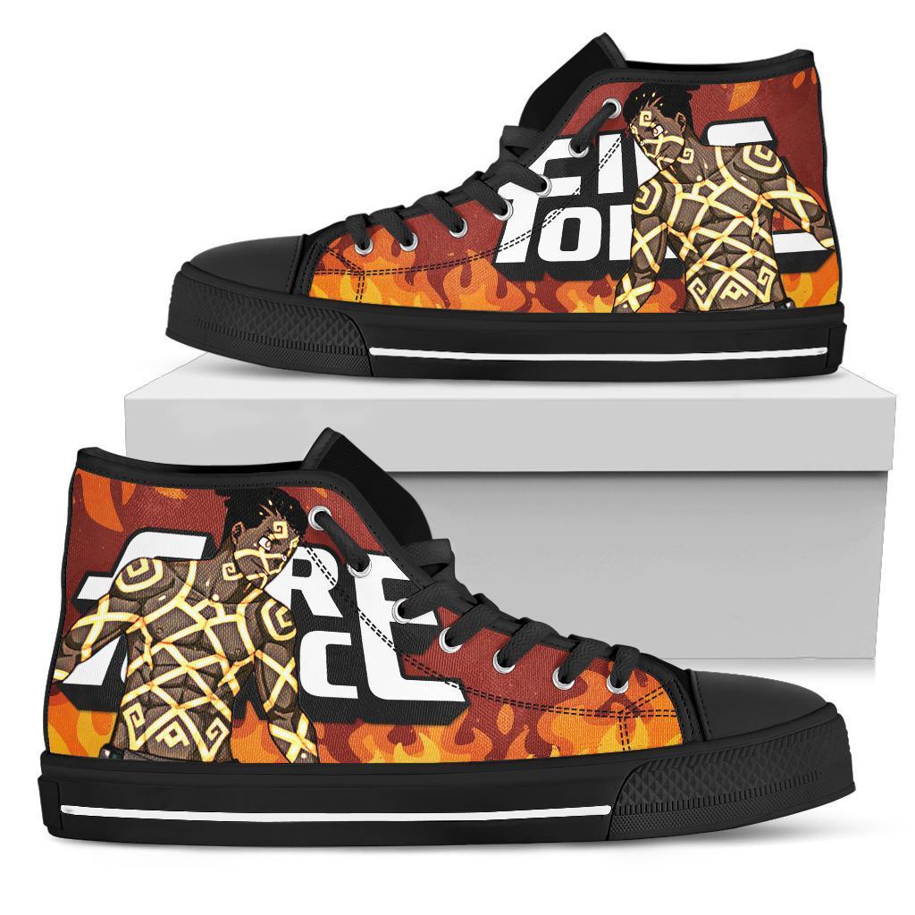 Ogun Montgomery Fire Force Sneakers Anime High Top Shoes PT20 Grabiiva