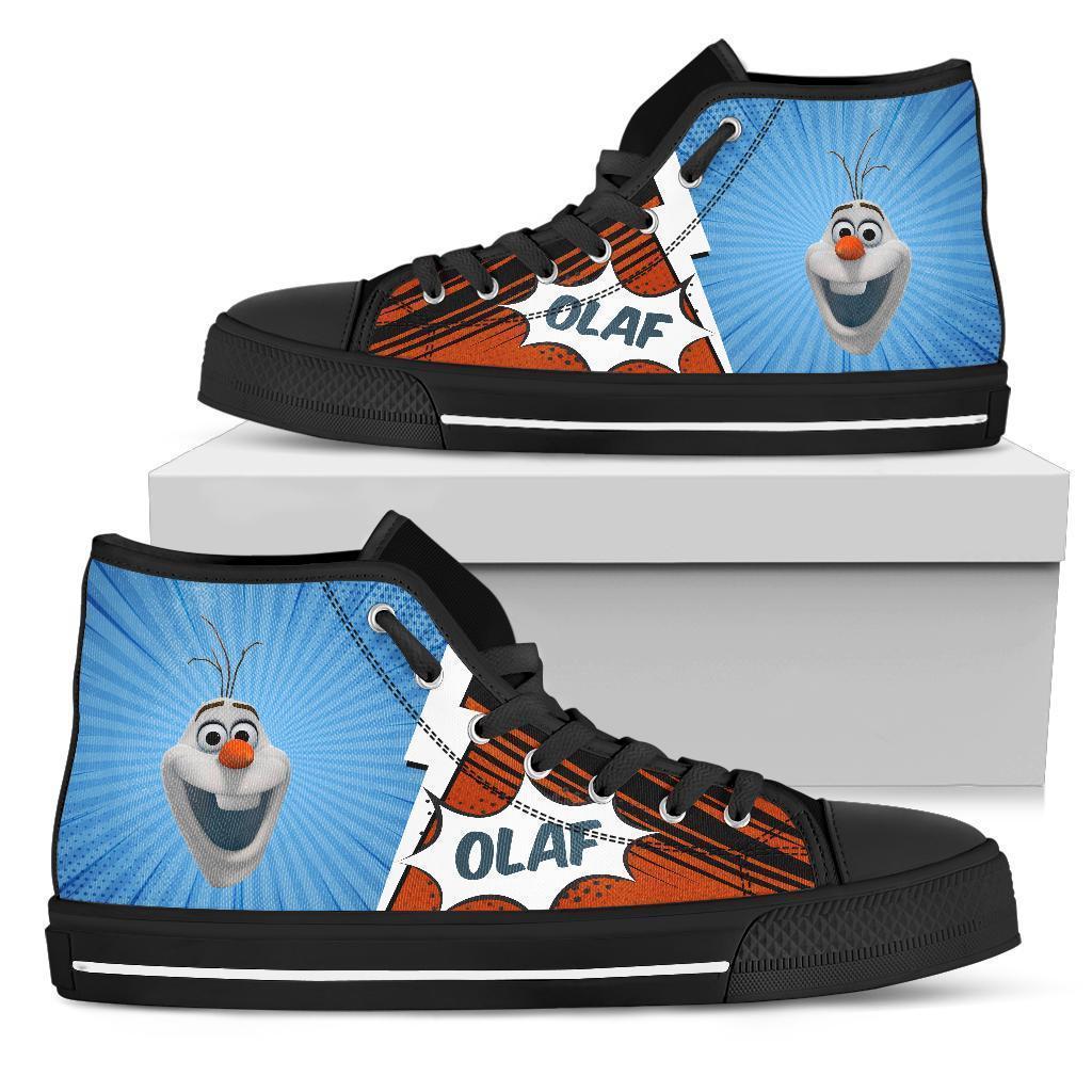 Olaf Sneakers Frozen High Top Shoes Custom Grabiiva