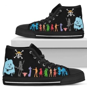 One Piece Crew High Top Shoes Sneakers Anime Custom NH09 Grabiiva