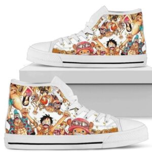 One Piece High Top Sneakers Fan Anime Gift Grabiiva