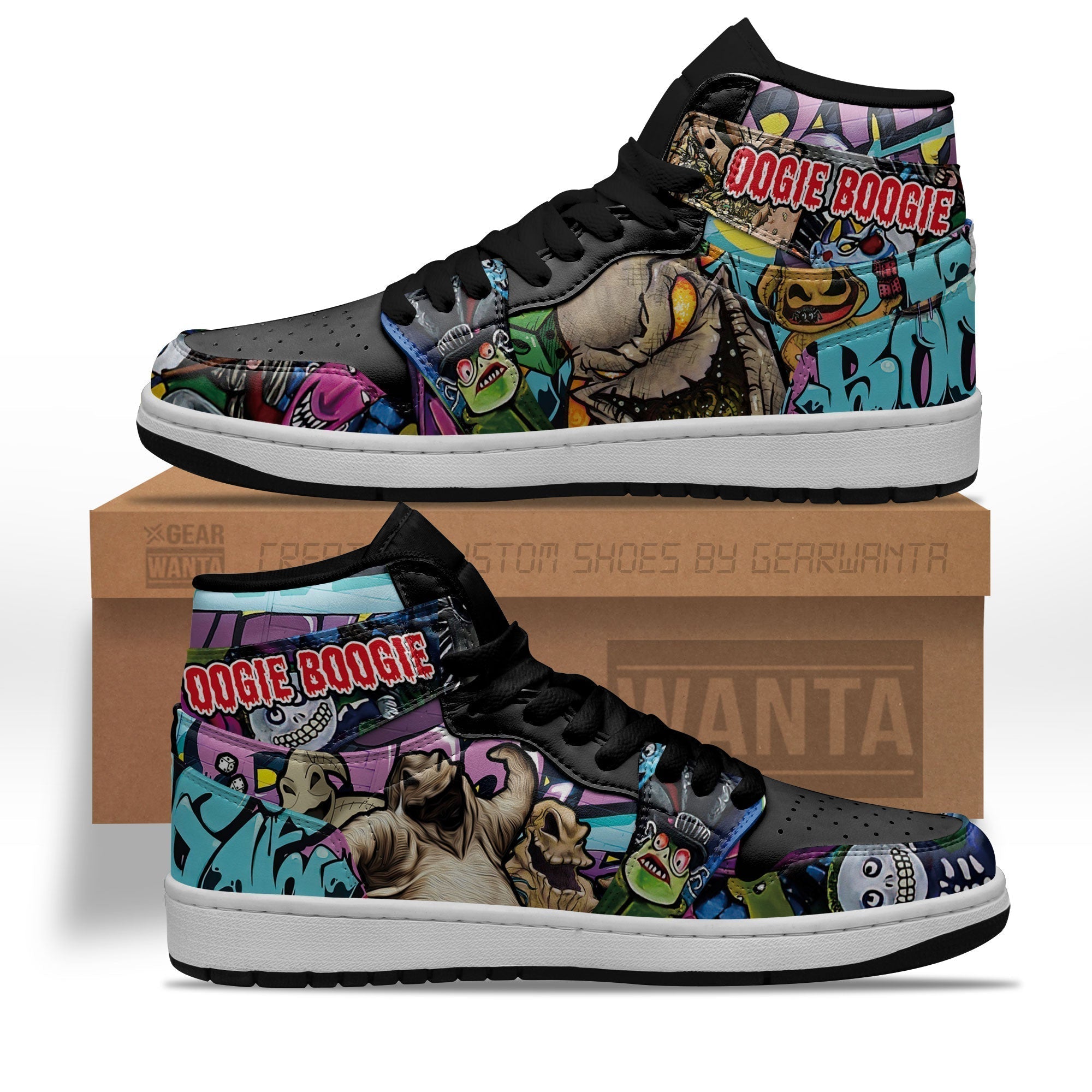 Oogie Boogie J1 Sneakers Custom Shoes For Fans  Grabiiva