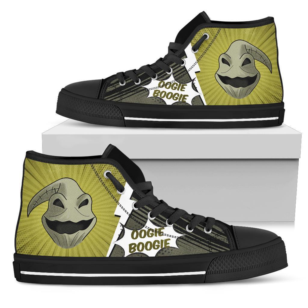 Oogie Boogie Sneakers Nightmare High Top Shoes Custom Grabiiva