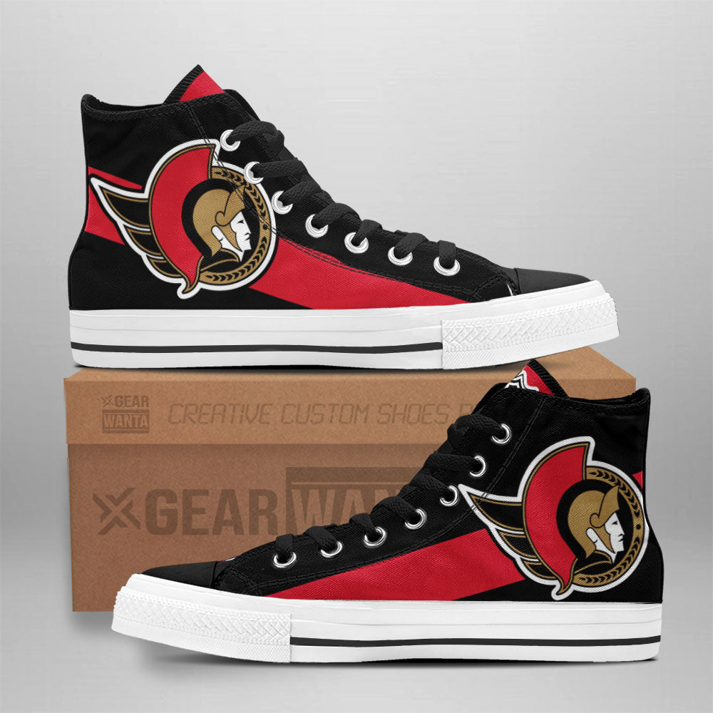 Ottawa Senators Custom Sneakers For Fans Grabiiva