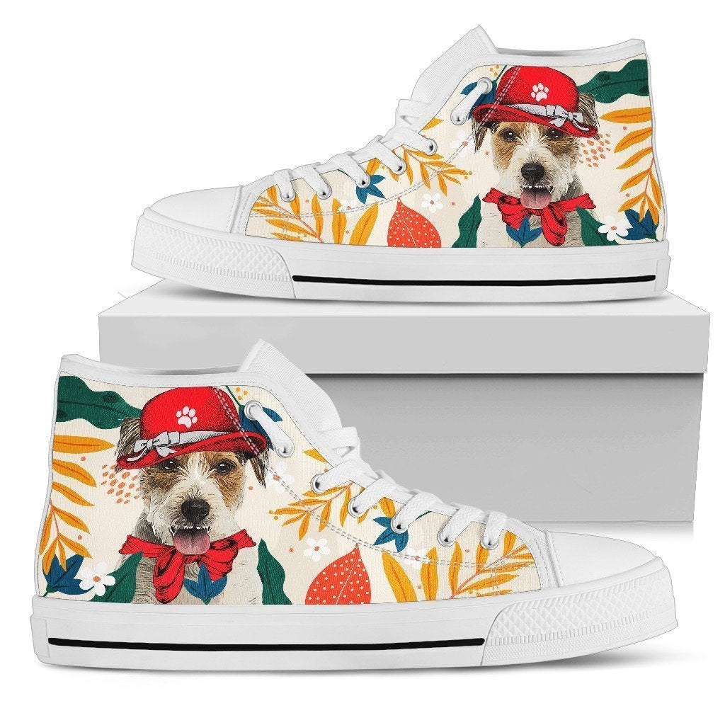Parson Russell Dog Sneakers Women High Top Shoes Funny Grabiiva