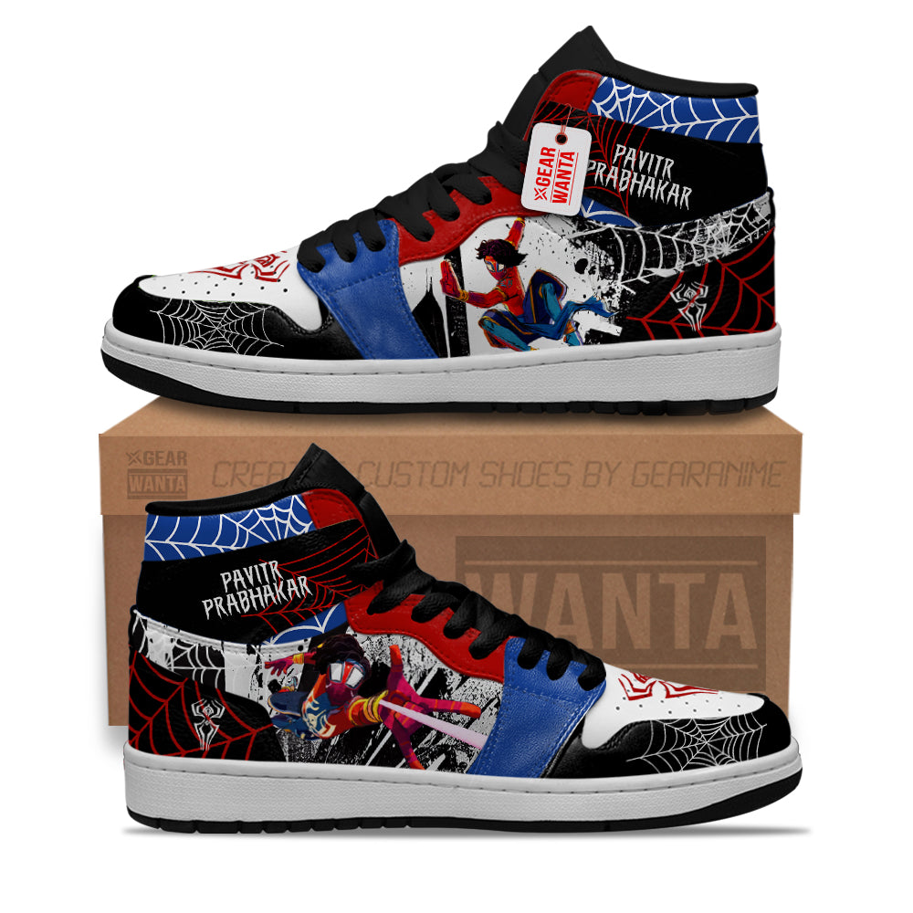 Pavitr Prabhakar Spider-Verse J1s Sneakers Custom For Fans PT21  Grabiiva
