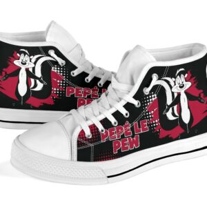 Pepe Le Pew High Top Shoes Looney Tunes Fan Grabiiva