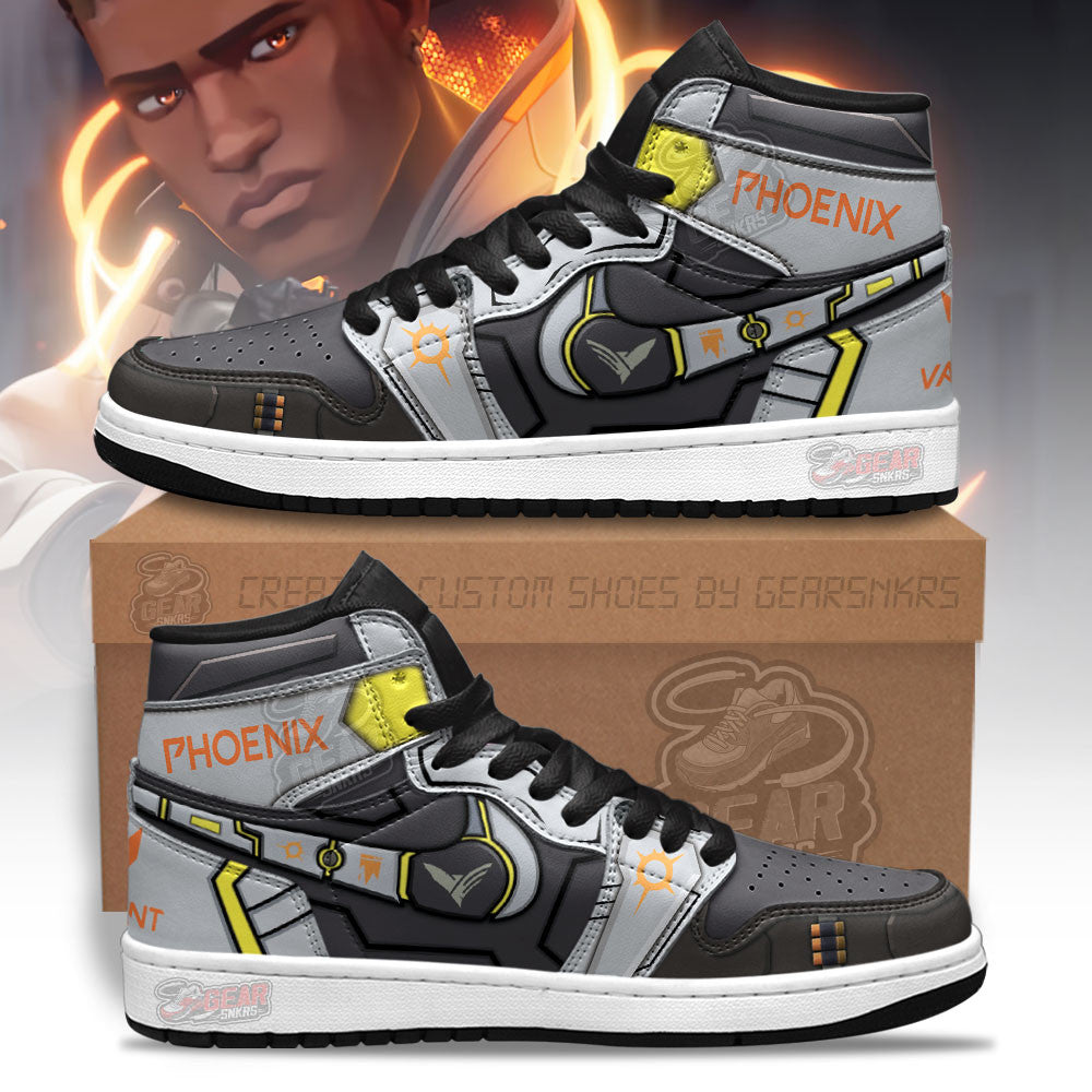 Phoenix Valorant Agent J1s Sneakers For Gamer MN13  Grabiiva