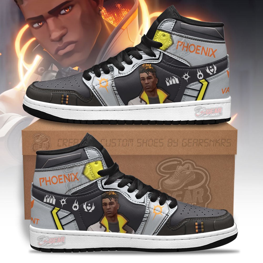 Phoenix Valorant Agent J1s Sneakers For Gamer MN13  Grabiiva
