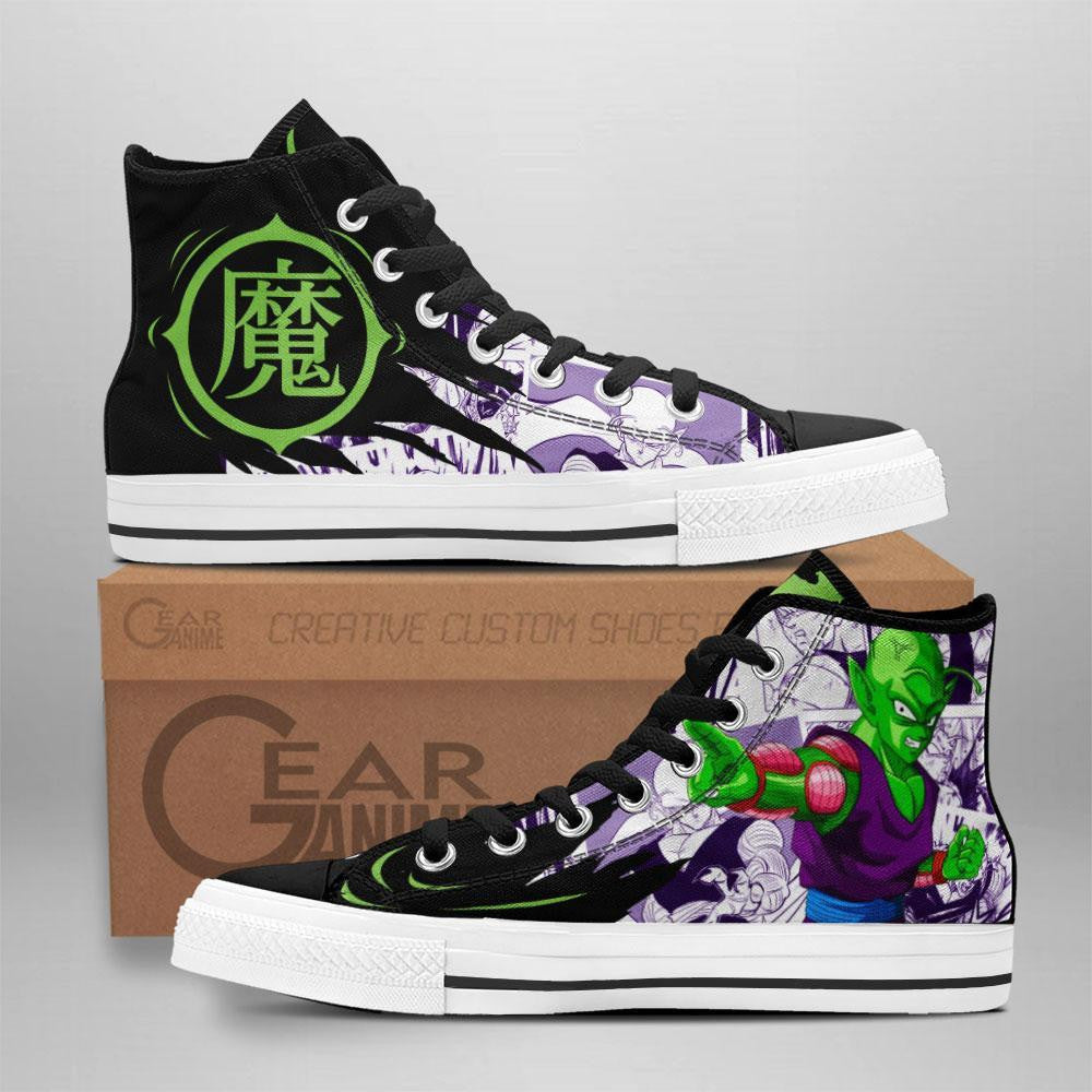 Piccolo High Top Shoes Custom Manga Anime Dragon Ball Sneakers Grabiiva