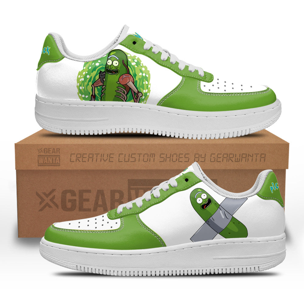 Pickle Rick Rick and Morty Custom Air Sneakers QD13 Grabiiva