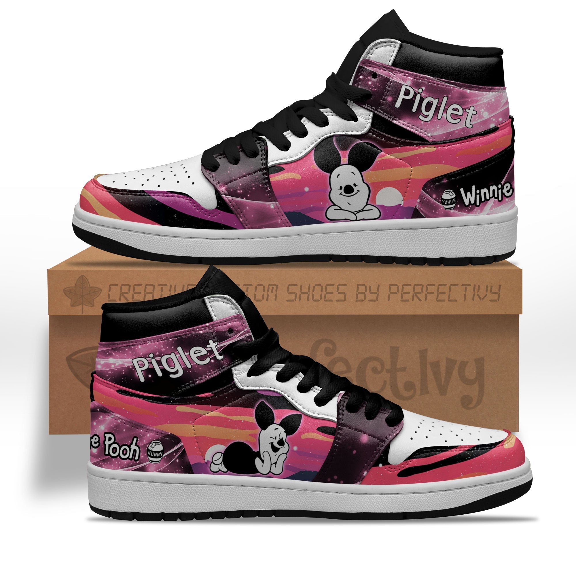Piglet Silhouette J1s Sneakers Custom For Fans Sneakers PT10  Grabiiva