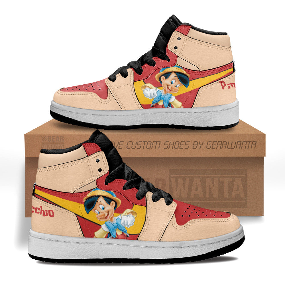 Pinocchio Kid J1s Sneakers Custom Grabiiva