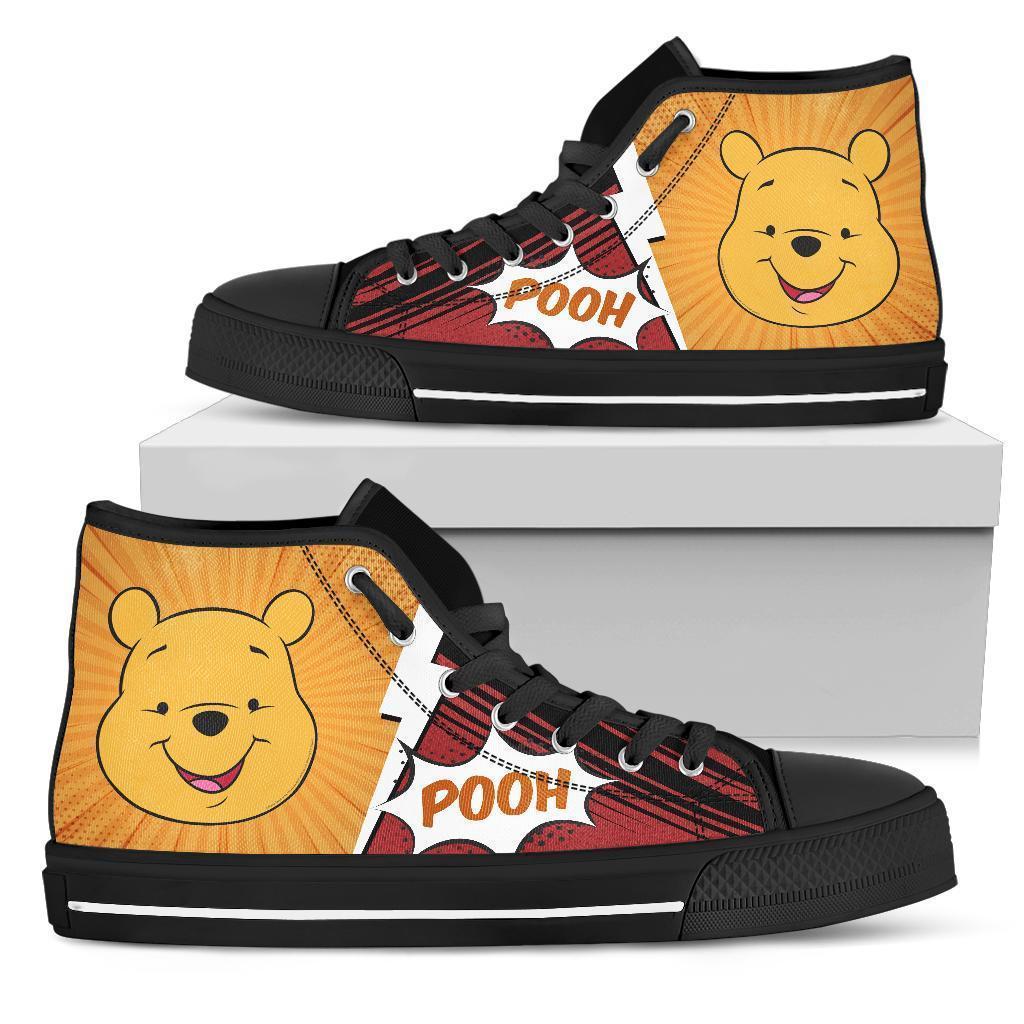 Pooh Sneakers Winnie The Pooh High Top Shoes Fan Grabiiva