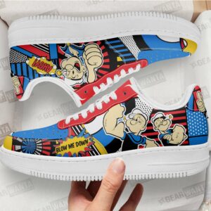 Popeye the Sailor Man Air Sneakers Custom Comic Shoes Grabiiva