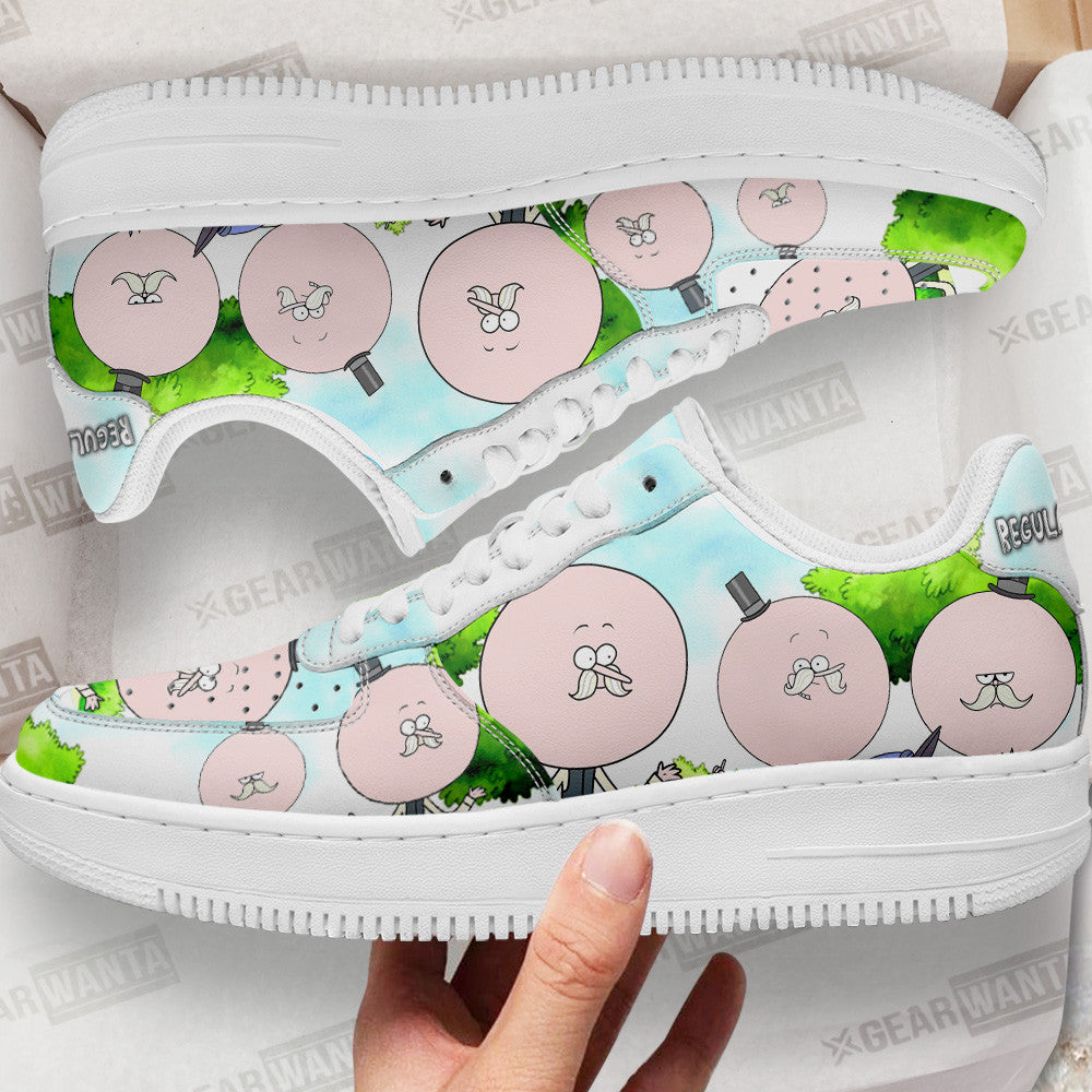 Pops Maellard Air Sneakers Custom Regular Show Shoes Grabiiva