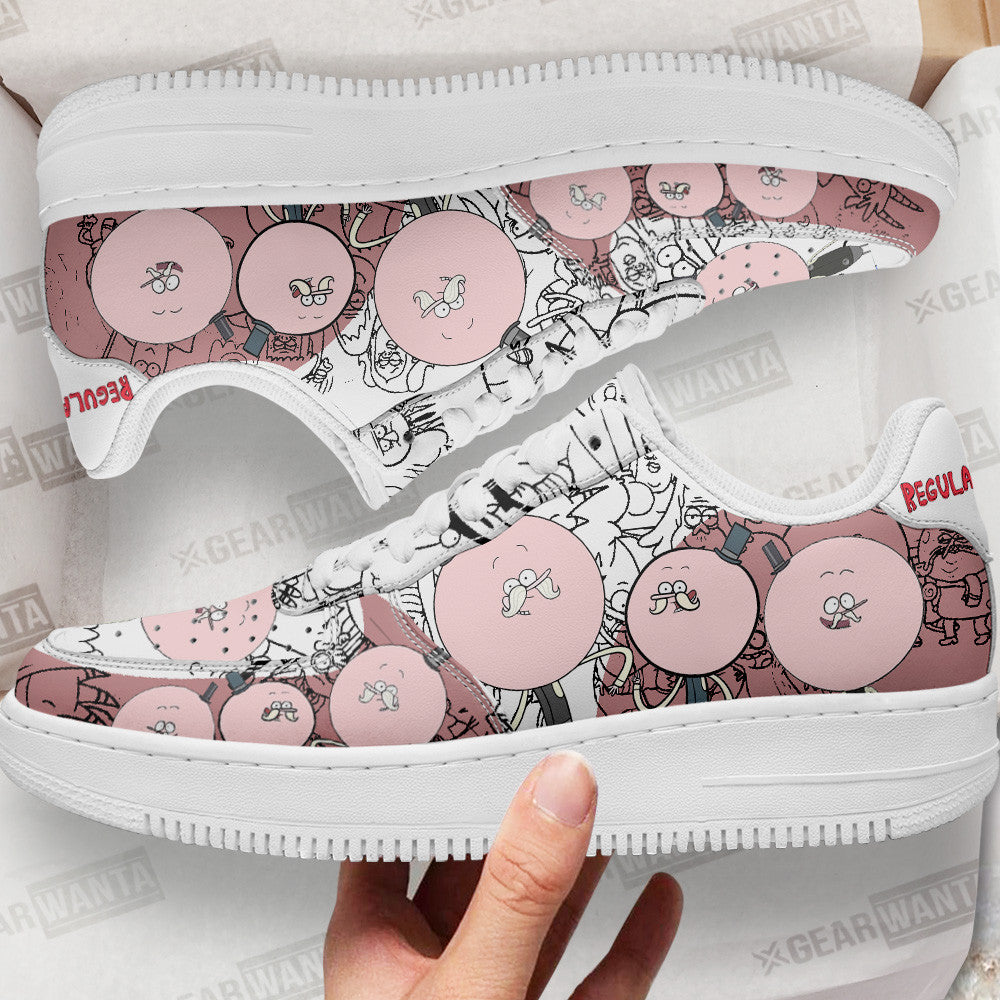 Pops Maellard Regular Show Air Sneakers Custom Cartoon Shoes Grabiiva