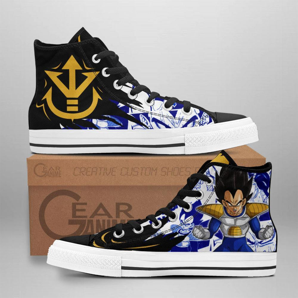 Prince Vegeta High Top Shoes Custom Manga Anime Dragon Ball Sneakers Grabiiva