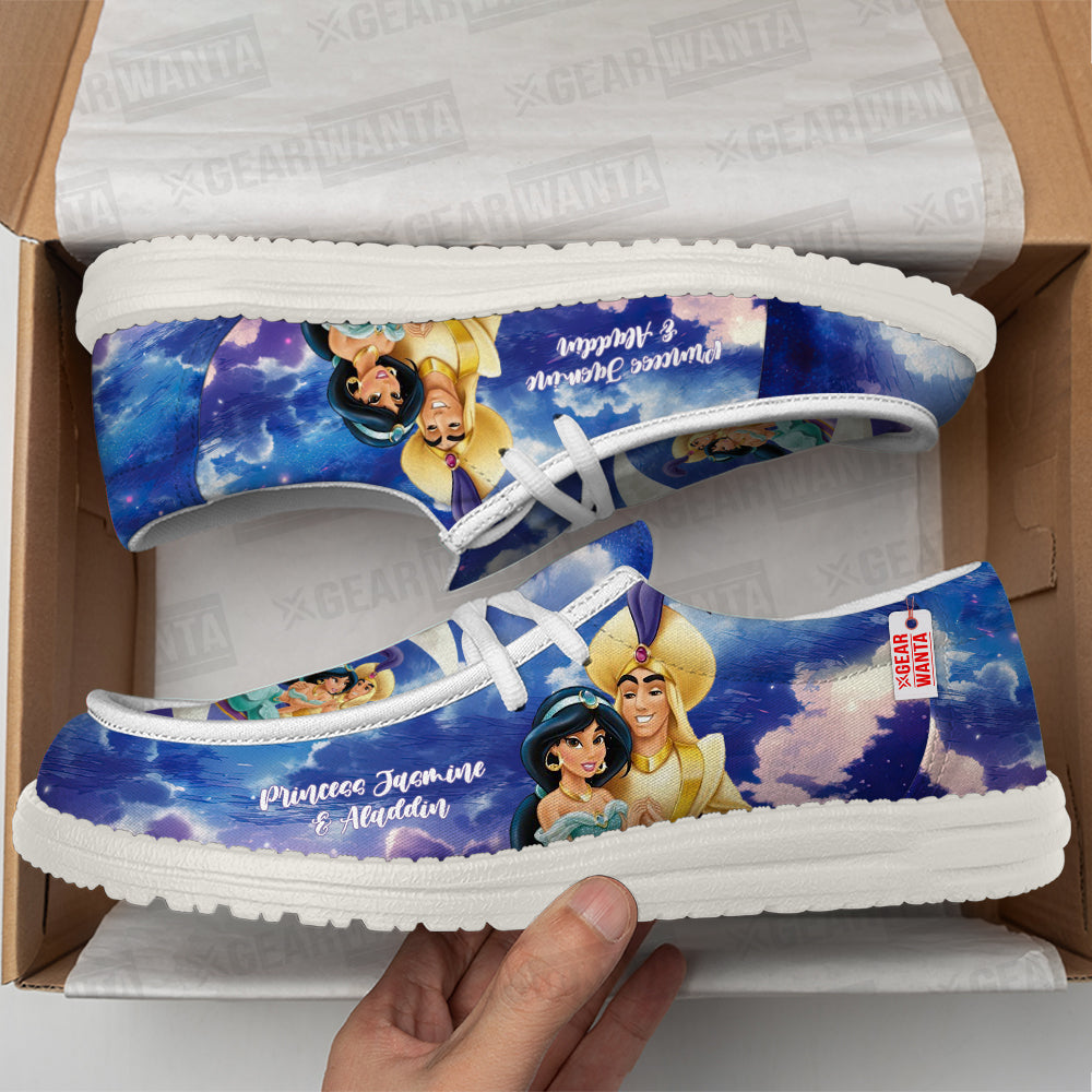 Princess Jasmine And Aladdin Loafer Shoes Grabiiva