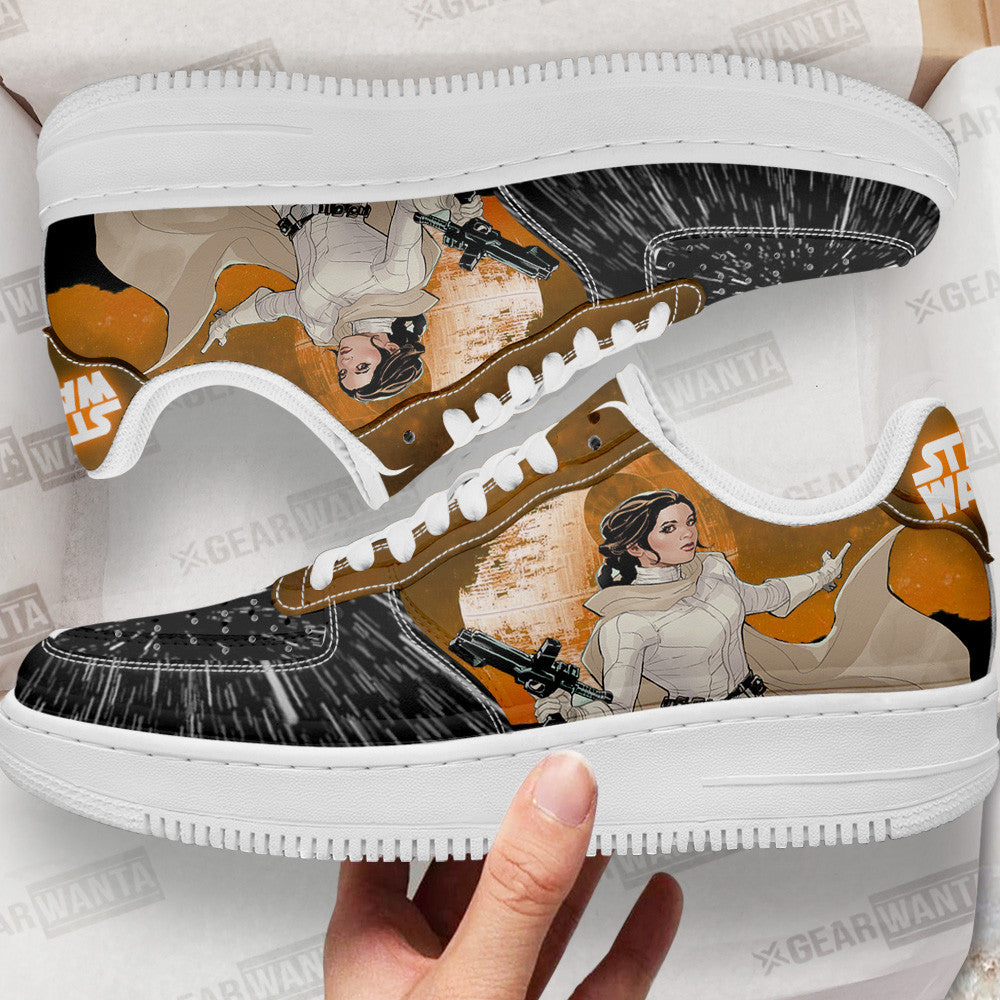 Princess Leia Air Sneakers Custom Star Wars Shoes Grabiiva