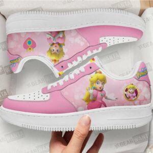 Princess Peach Super Mario Air Sneakers Custom For Gamer Shoes Grabiiva