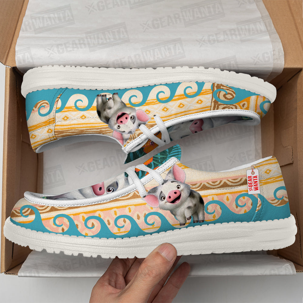Pua Pig Canvas Loafer Shoes Grabiiva