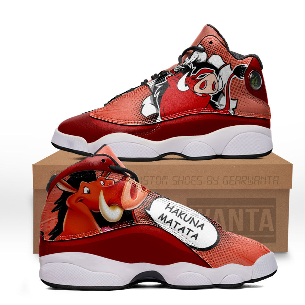 Pumbaa J13s Sneakers Comic Style Grabiiva