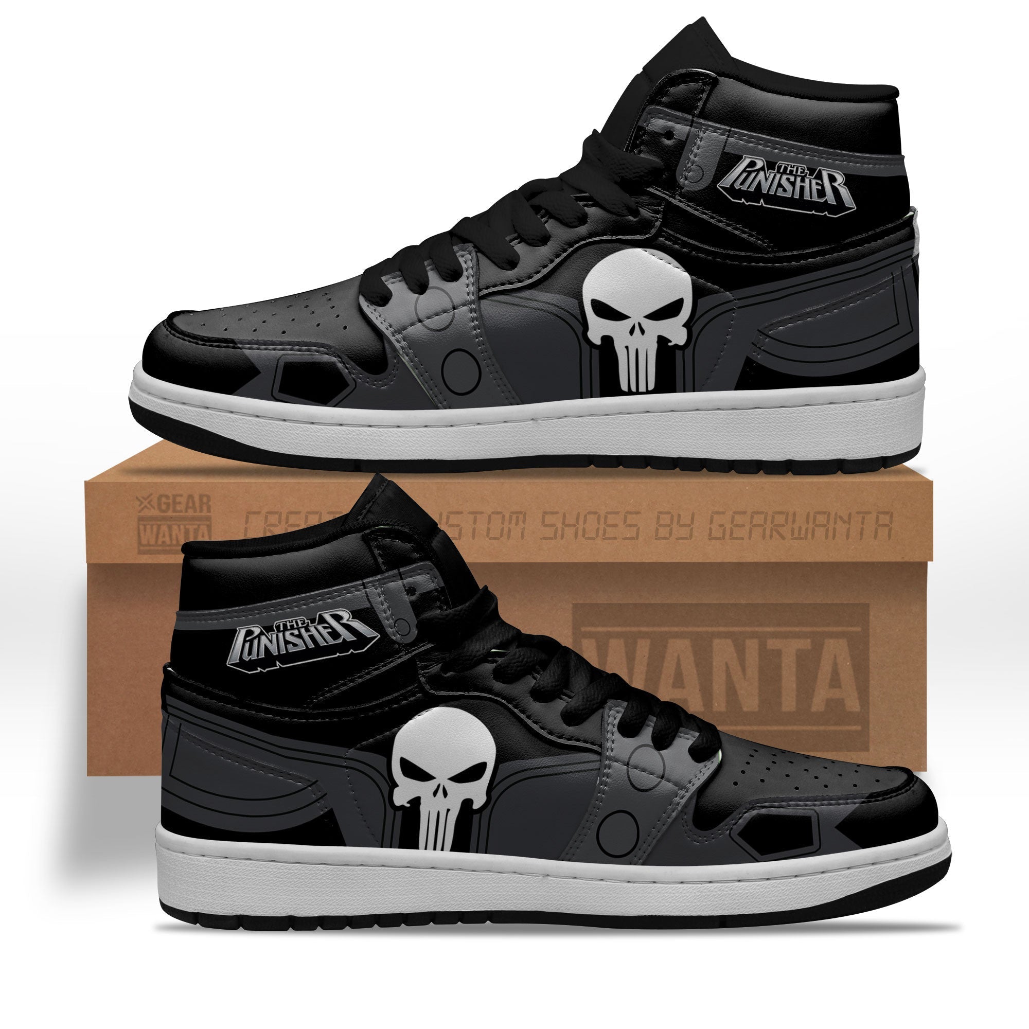 Punisher J1s Sneakers Anti Heroes Sneakers  Grabiiva