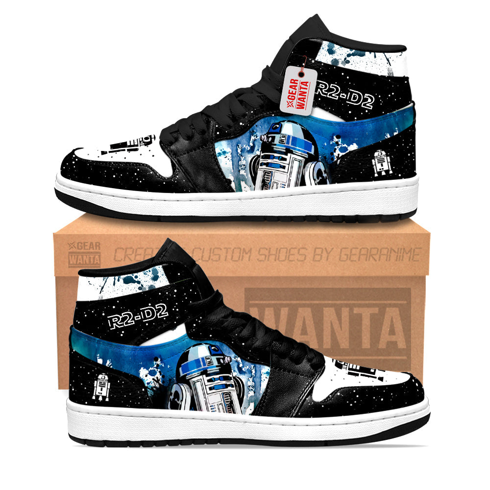 R2-D2 Star Wars J1s Sneakers Custom PT21  Grabiiva