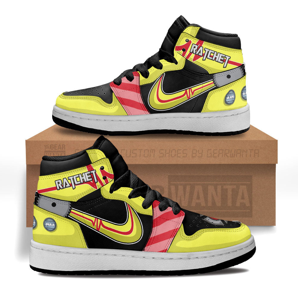 Ratchet Transformer Kid J1s Sneakers Custom Grabiiva