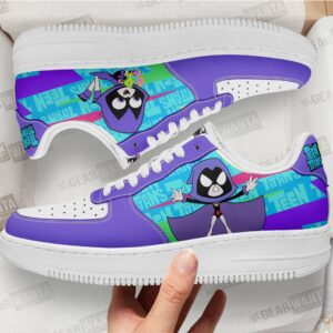Raven Air Sneakers Custom Teen Titan Go Cartoon Shoes Grabiiva
