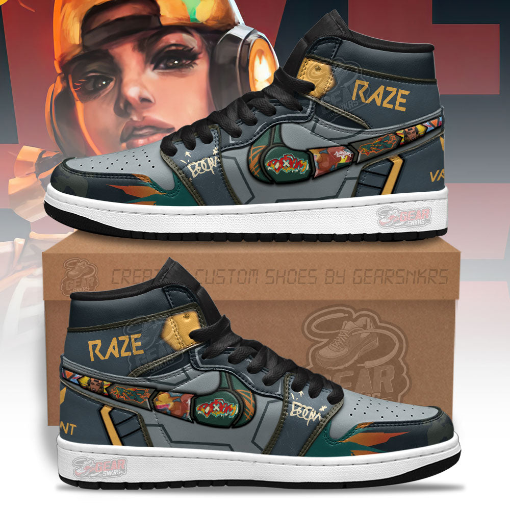 Raze Valorant Agent J1s Sneakers For Gamer MN13  Grabiiva